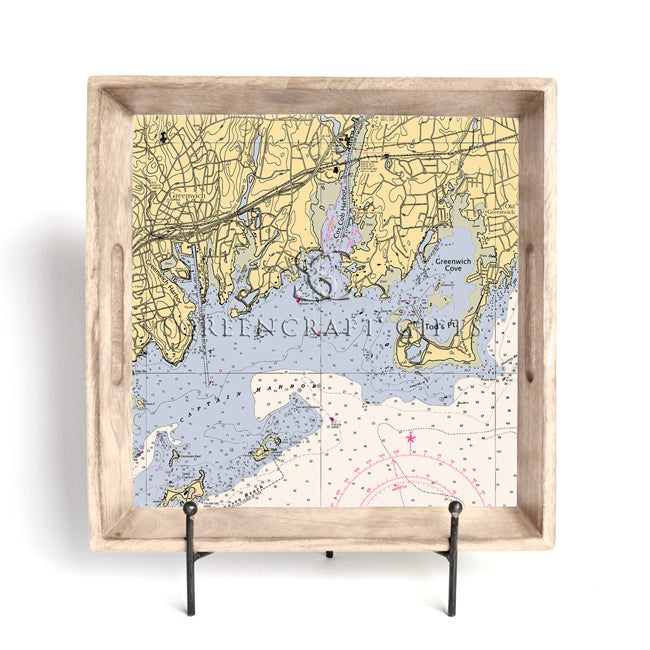 Greenwich, CT- Wood Serving Tray