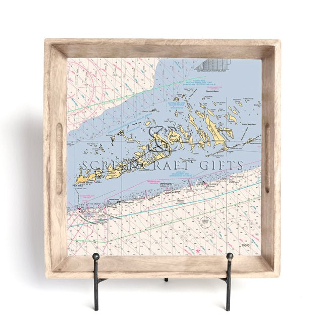 Lower Keys, FL-  Wood Serving Tray