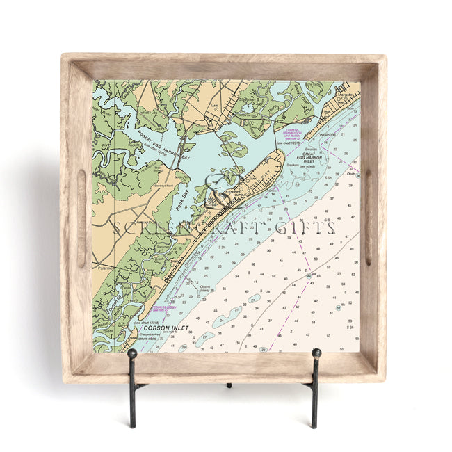 Ocean City, NJ - Wood Serving Tray