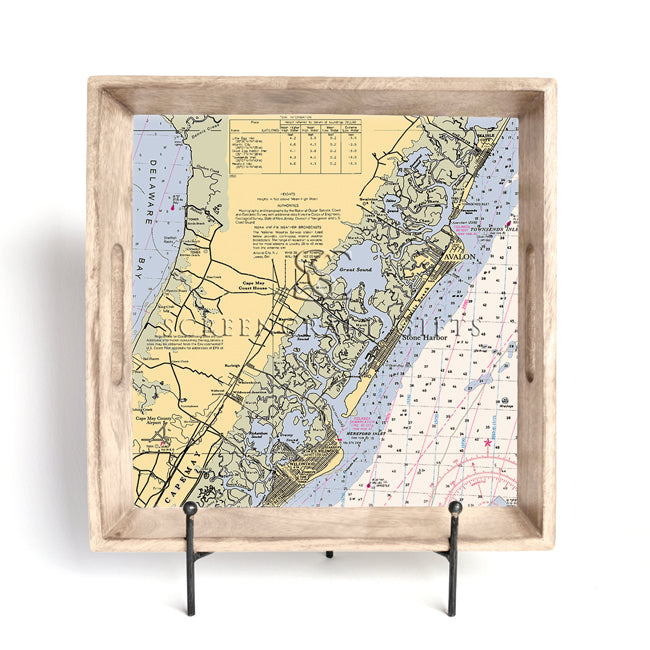 Stone Harbor, NJ - Wood Serving Tray