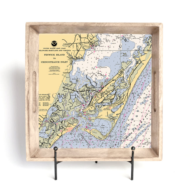 Chincoteague, VA- Wood Serving Tray
