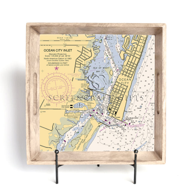 Ocean City, MD- Wood Serving Tray