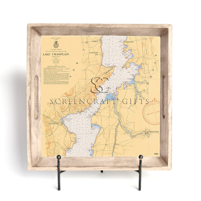 Westport, NY-  Wood Serving Tray