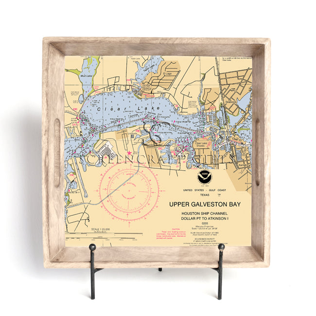 Clear Lake, TX-  Wood Serving Tray
