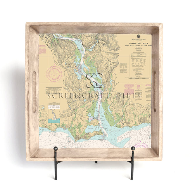 Connecticut River- Wood Serving Tray
