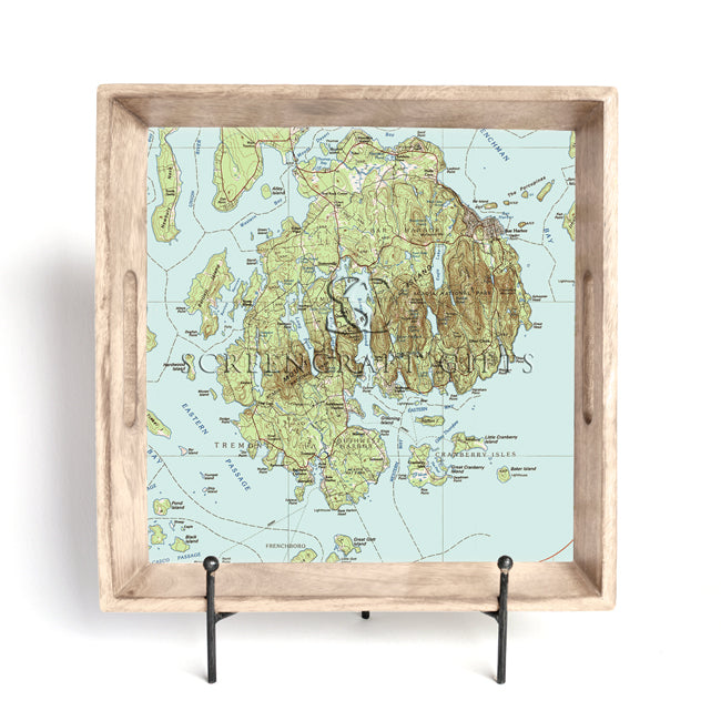 Acadia National Park-  Wood Serving Tray