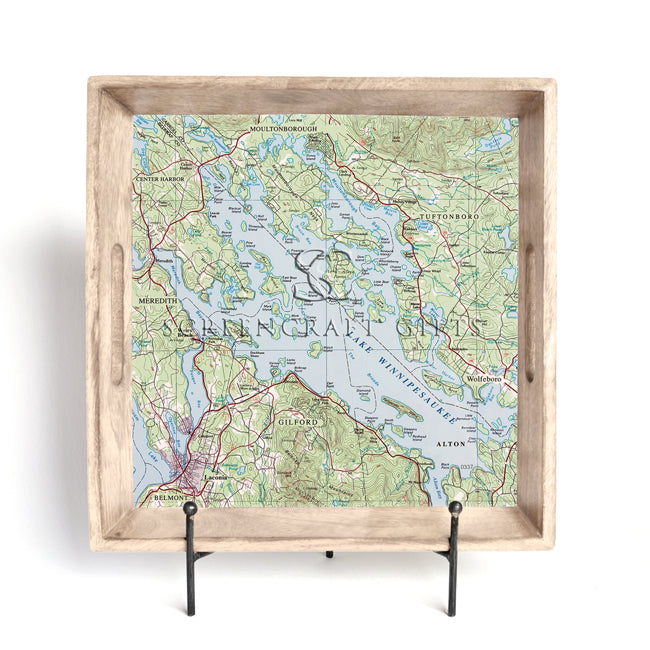 Lake Winnipesaukee, NH -  Wood Serving Tray