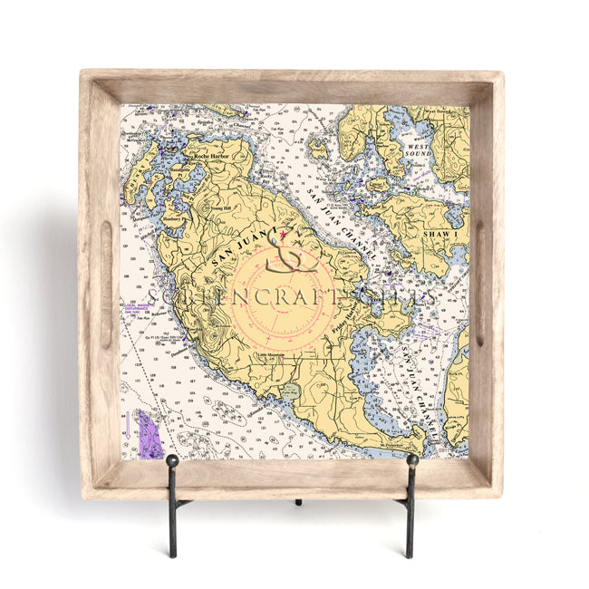 San Juan Island, WA -  Wood Serving Tray