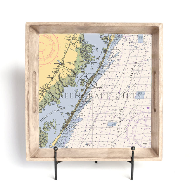 Long Beach Island, NJ- Wood Serving Tray