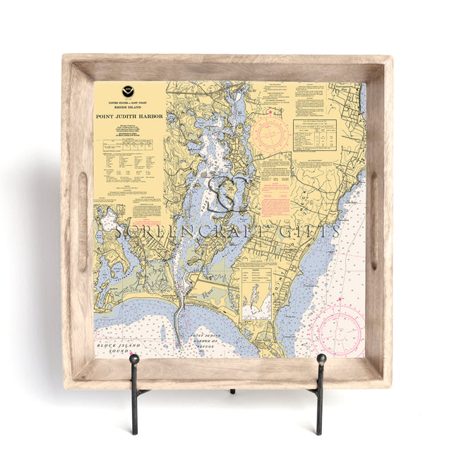 Point Judith, RI- Wood Serving Tray