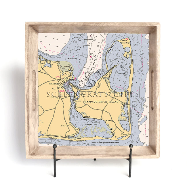 Chappaquiddick, MA- Wood Serving Tray