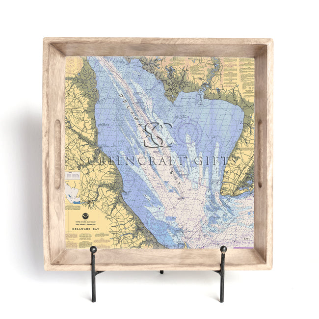 Delaware Bay- Wood Serving Tray
