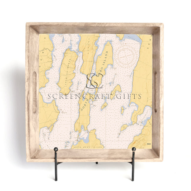 North Hero, VT - Wood Serving Tray