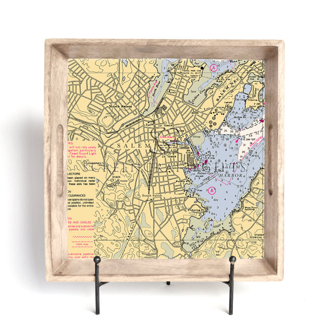 Salem, MA- Wood Serving Tray