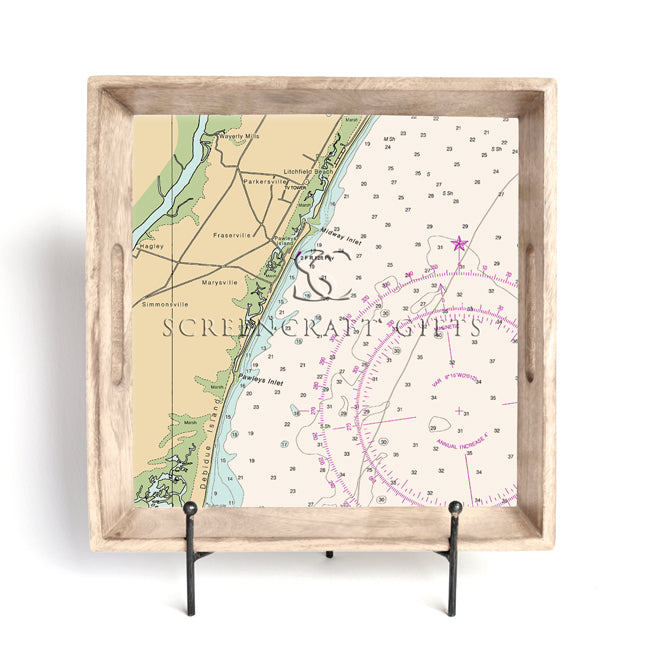 Pawleys Island, SC - Wood Serving Tray