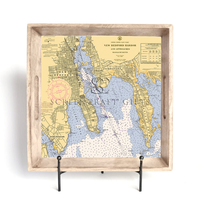 New Bedford, MA- Wood Serving Tray