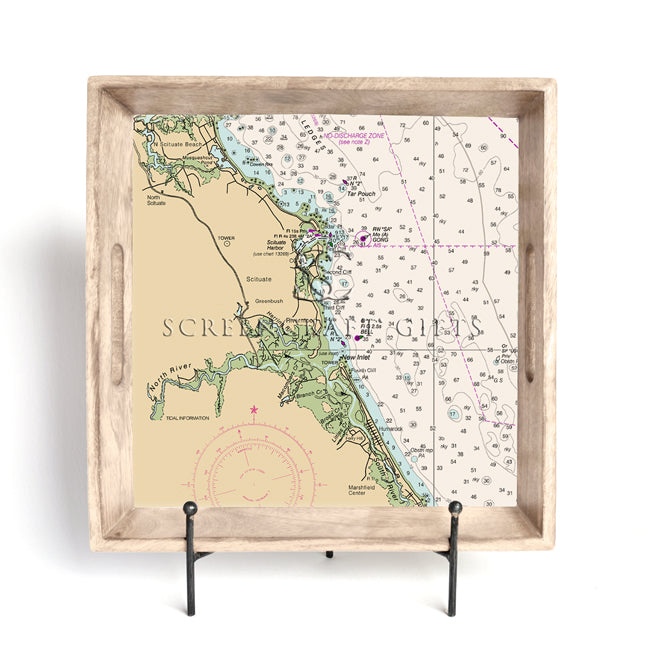 Scituate, MA - Wood Serving Tray
