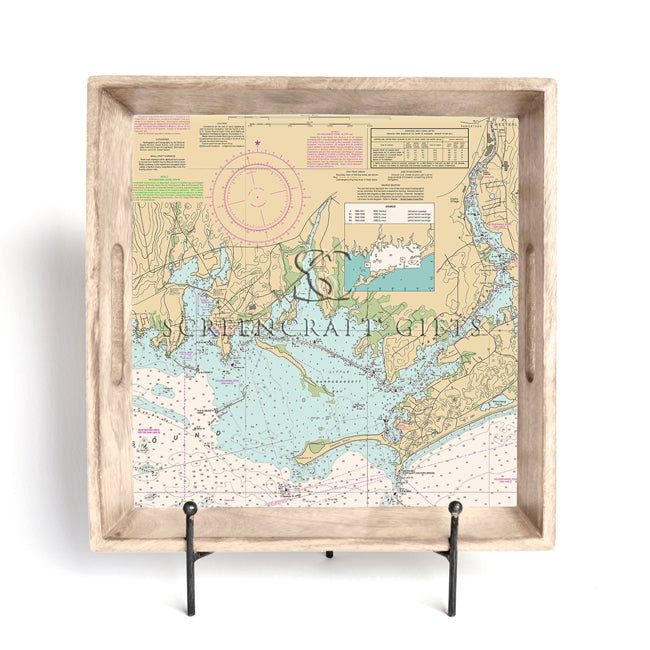 Stonington, CT - Wood Serving Tray