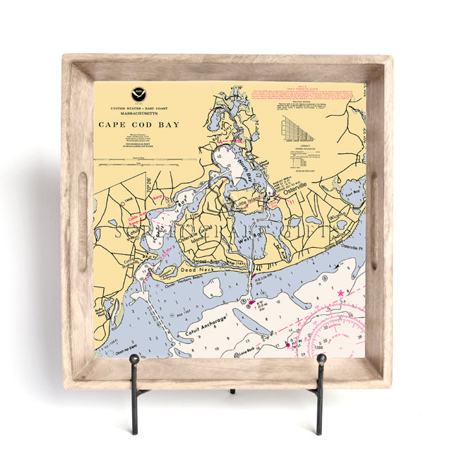 Osterville, MA - Wood Serving Tray