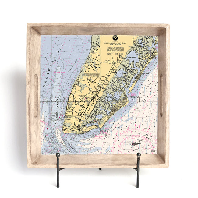 Cape May, NJ- Wood Serving Tray