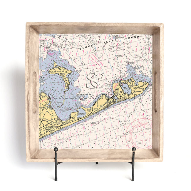 Montauk, NY- Wood Serving Tray