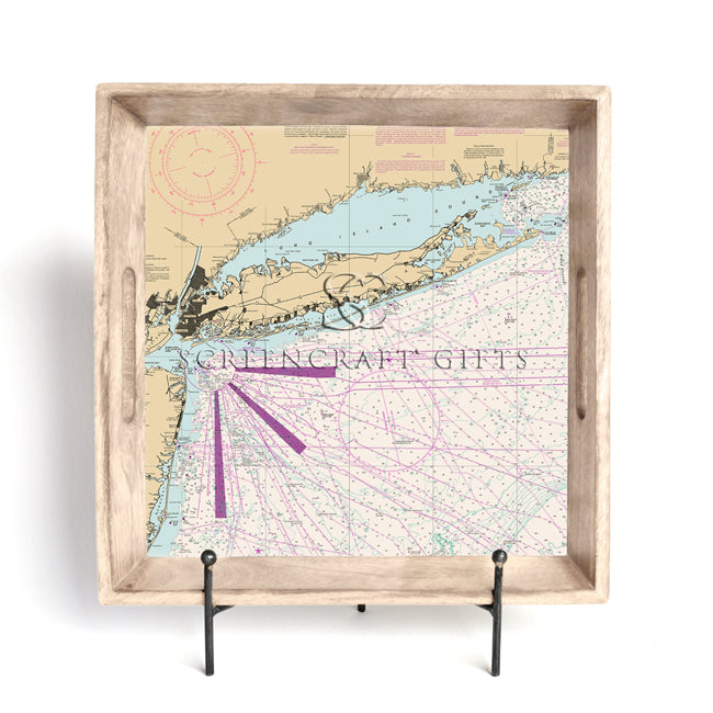 Long Island, NY  - Wood Serving Tray