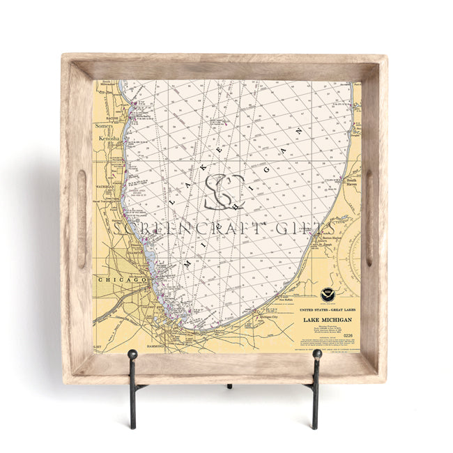 Lake Michigan -  Wood Serving Tray