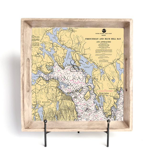 Frenchman Bay, ME- Wood Serving Tray