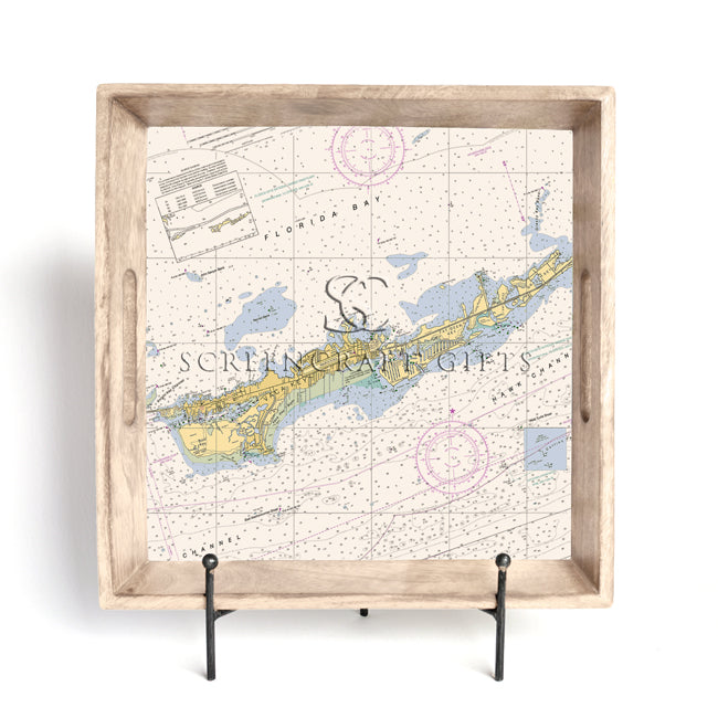 Marathon, FL - Wood Serving Tray