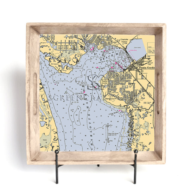 Punta Gorda, FL- Wood Serving Tray