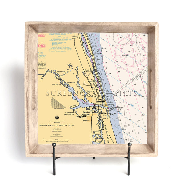 Jupiter, FL- Wood Serving Tray