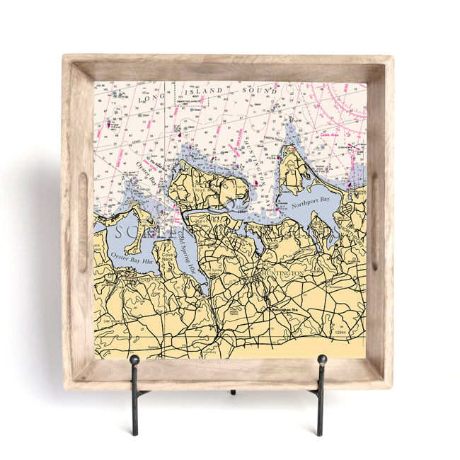 Huntington Bay, NY- Wood Serving Tray