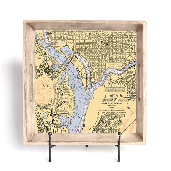 Washington, DC - Wood Serving Tray