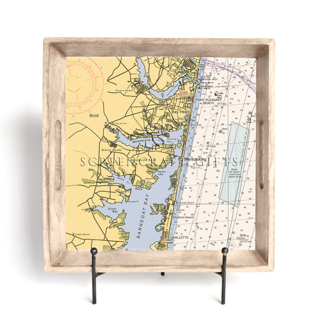 Point Pleasant, NJ- Wood Serving Tray