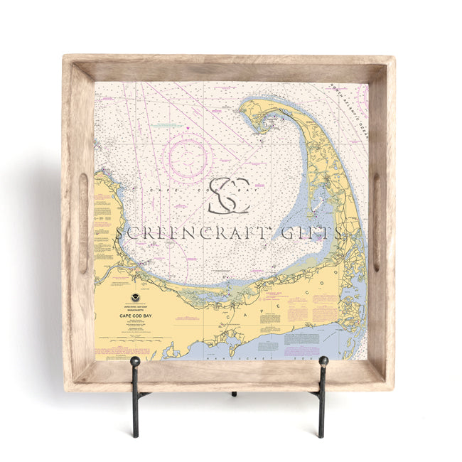 Cape Cod, MA - Wood Serving Tray