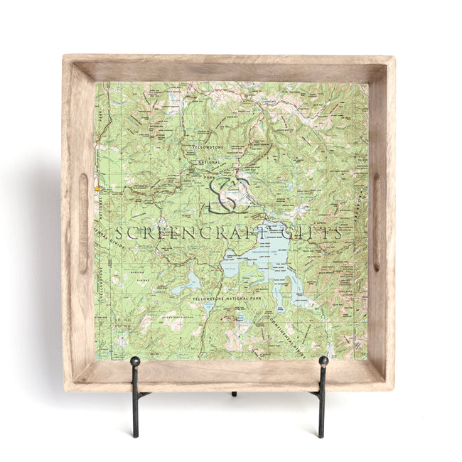 Yellowstone National Park-  Wood Serving Tray