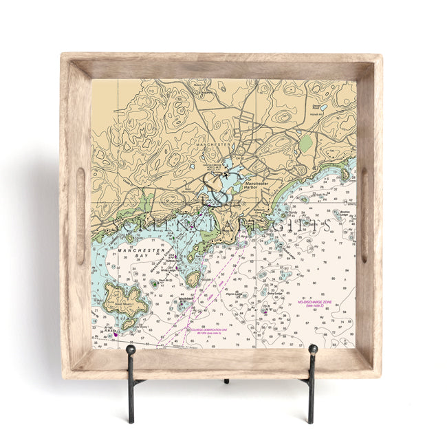 Manchester by the Sea, MA - Wood Serving Tray