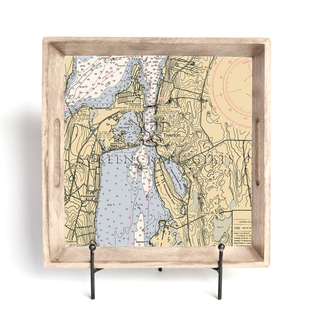 Tiverton, RI - Wood Serving Tray