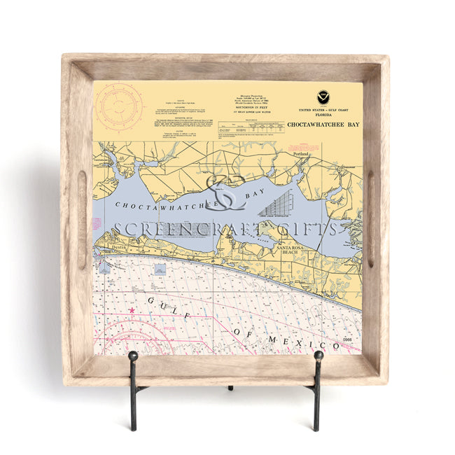 Destin, FL - Wood Serving Tray