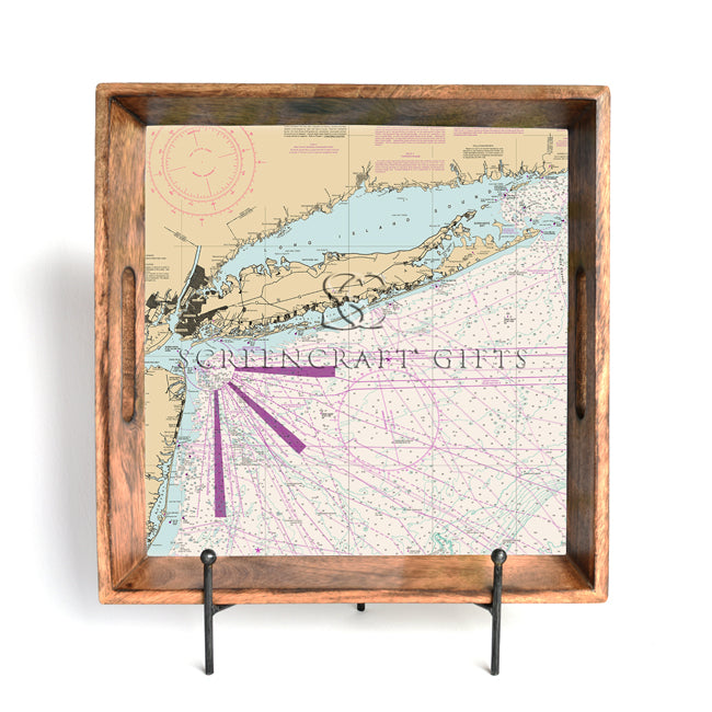 Long Island, NY  - Wood Serving Tray
