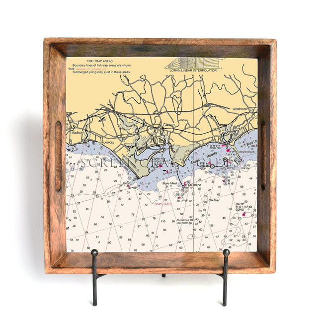 Clinton, CT - Wood Serving Tray