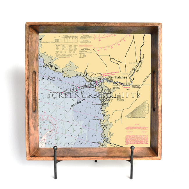 Steinhatchee, FL- Wood Serving Tray