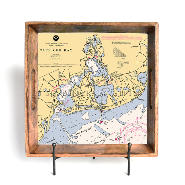 Osterville, MA - Wood Serving Tray