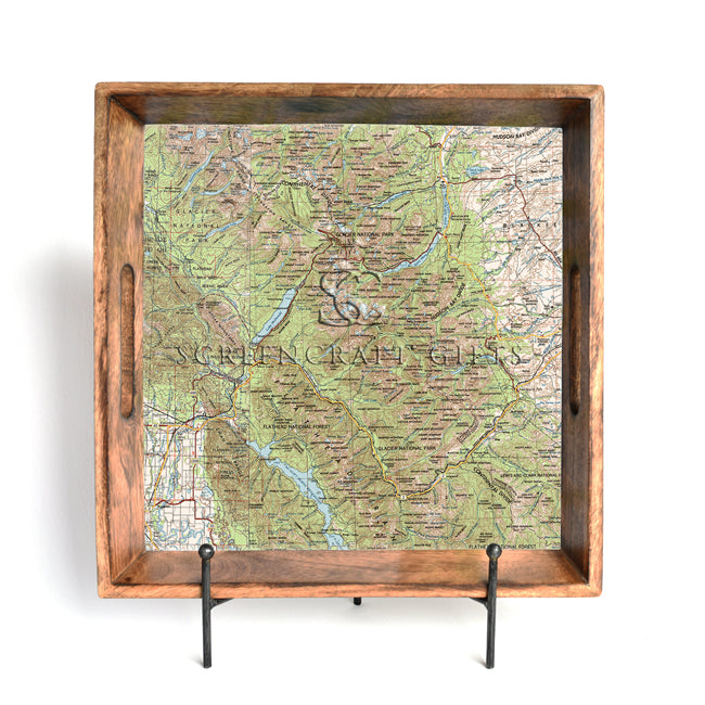 Glacier National Park-  Wood Serving Tray