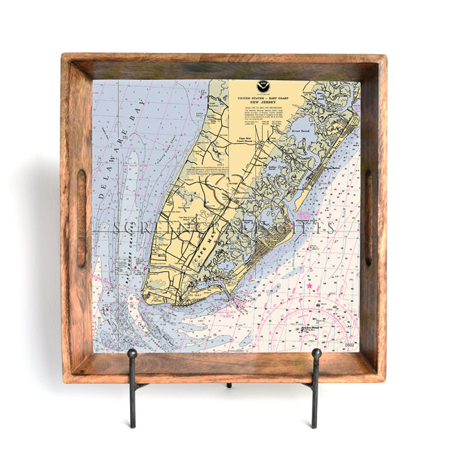 Cape May, NJ- Wood Serving Tray