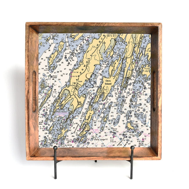 Orrs Island, ME - Wood Serving Tray