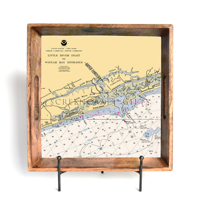 Little River Inlet, SC- Wood Serving Tray