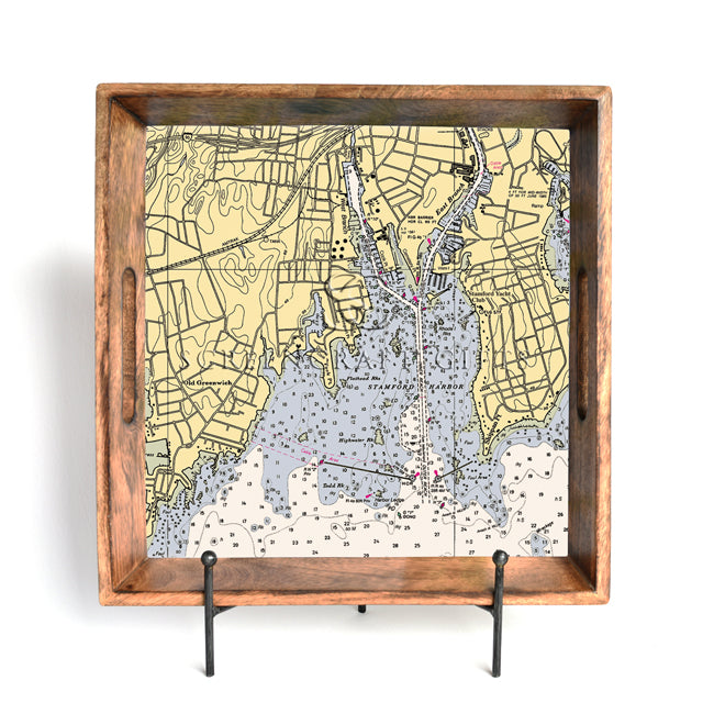 Stamford, CT - Wood Serving Tray