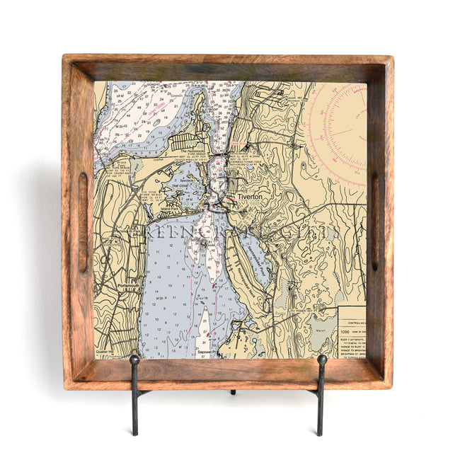 Tiverton, RI - Wood Serving Tray