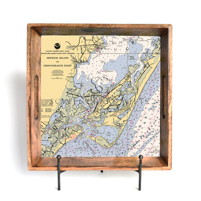 Chincoteague, VA- Wood Serving Tray
